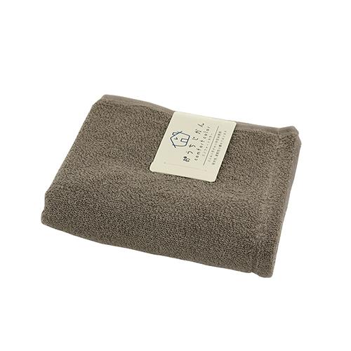 【お買い得】　おうちじかん　フェイスタオル　モカグレー ハンズ