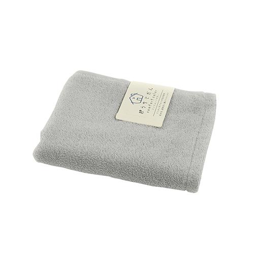 【お買い得】　おうちじかん　フェイスタオル　シルバーグレー ハンズ