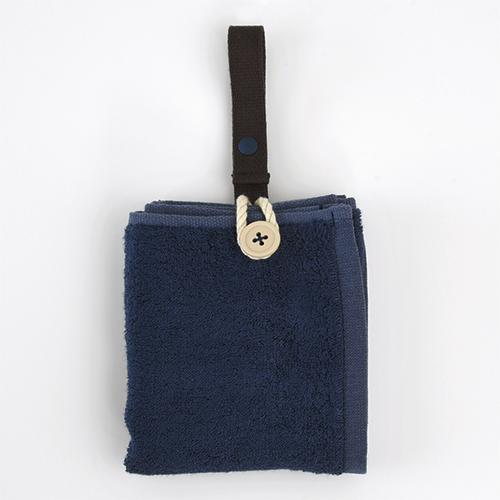 身に着けるタオル　Mikketa＋　ネイビー ハンズ