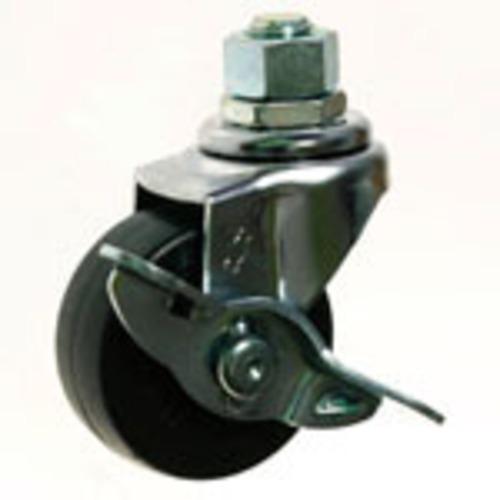 ハンマー　ねじ式自在キャスター　ゴム車　ストッパー付　415A−R　50mm ハンズ