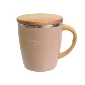 サブヒロモリ　ファッジ　ウッディサーモマグカップ　430mL　SHI4003−15　ピンク ハンズ｜hands-net