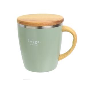 サブヒロモリ　ファッジ　ウッディサーモマグカップ　430mL　SHI4003−22　グリーン ハンズ｜hands-net