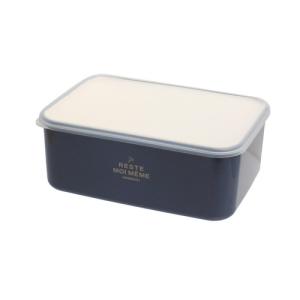 サブヒロモリ　ユニモア　抗菌フードコンテナスクエア　L　870mL　PCA4070−17　ネイビー ハンズ｜hands-net