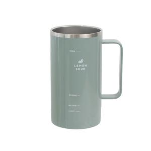サブヒロモリ　ビア＆サワー　ステンレスサーモジョッキ　550mL　SHI4109−18　ミント ハンズ｜hands-net