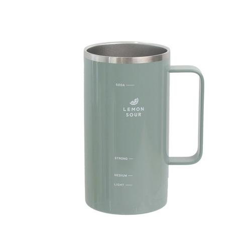サブヒロモリ　ビア＆サワー　ステンレスサーモジョッキ　550mL　SHI4109−18　ミント ハン...