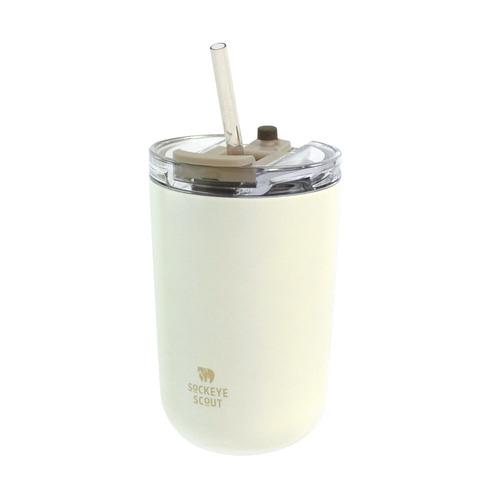 サブヒロモリ　ソクート　ステンレスストロータンブラー　380mL　アイボリー ハンズ