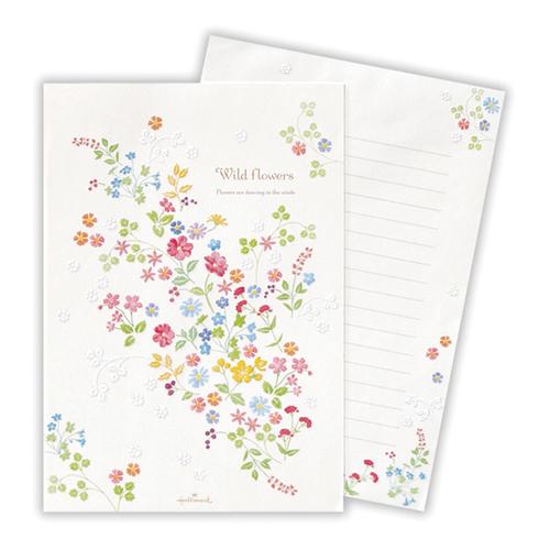 ホールマーク（Hallmark）　レターパッド　818838　ワイルドフラワー2 ハンズ