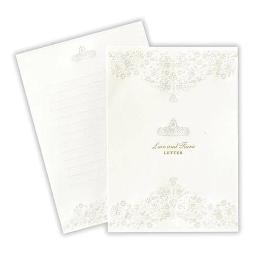 ホールマーク（Hallmark）　レターパッド　プレミアムレター　818944　レース＆ティアラ2 ...