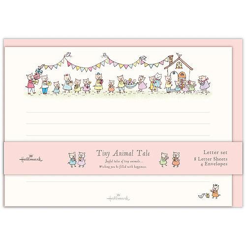 ホールマーク（Hallmark）　レターセット　819231　タイニーぶたとプレゼントII ハンズ