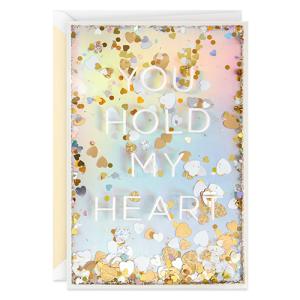 日本ホールマーク　YOU　HOLD　MY　HEART　CONFETTI　CARD　824679 ハンズ｜hands-net