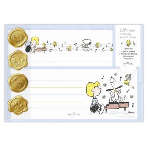 ホールマーク（Hallmark）　レターセット　スヌーピー　Life　with　Snoopy　and　Friends　830861　ブルー ハンズ｜hands-net