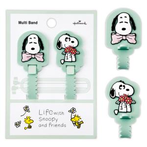 ホールマーク（Hallmark）スヌーピー　Life　with　Snoopy　and　Friends　マルチバンド　グリーン ハンズ｜hands-net