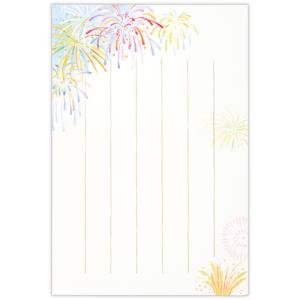 ホールマーク（Hallmark）　サマーポストカード　834098　ラメ罫線しだれ花火　3枚入り ハンズ｜hands-net