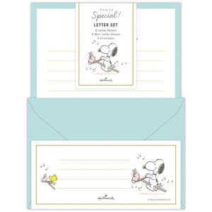 ホールマーク（Hallmark）　レターセット　You’re　Special！　スヌーピー　グリーン　スヌーピー×おもちゃの馬　834449 ハンズ｜hands-net