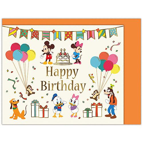 ホールマーク（Hallmark）　誕生お祝い　立体ミニカード　ディズニー　ミッキー＆フレンズ　840...