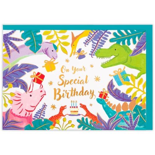 ホールマーク（Hallmark）　グリーティングカード　誕生お祝い　立体　844189　恐竜バースデ...