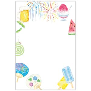 ホールマーク（Hallmark）　サマーポストカード　和紙　845179　夏のたのしみ　3枚入り ハンズ｜hands-net
