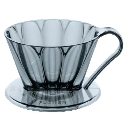 カフェック（CAFEC）　フラワードリッパーオーバル　OVAL101　クリアブラック　1〜2杯用 ハ...