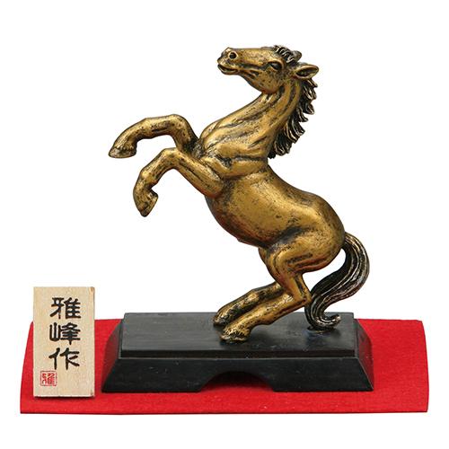 【正月用品】　雅峰　開運サラブレット　金跳ね馬　MR157 ハンズ