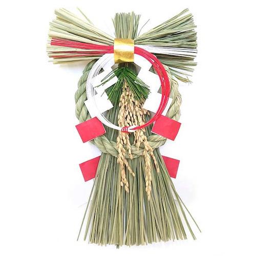 【正月用品】　越後稲わら飾り　紅白いなほ ハンズ