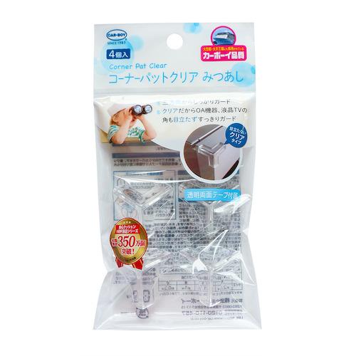 カーボーイ（CAR-BOY）　コーナーパッド　みつあし　クリア　4個入り ハンズ
