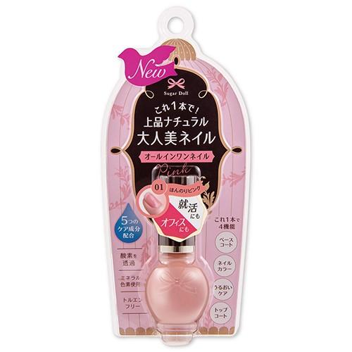 シュガードール　オールインワンネイルR　01　ピンク　7mL ハンズ