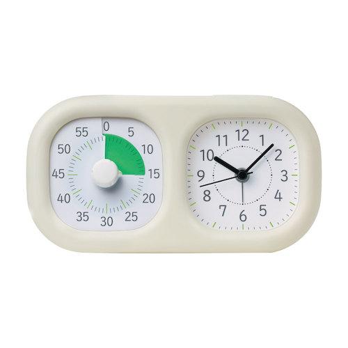 ソニック　トキ・サポ　時っ感タイマー　時計プラス　色で時間の経過を実感　LV−3521−I　アイボリ...