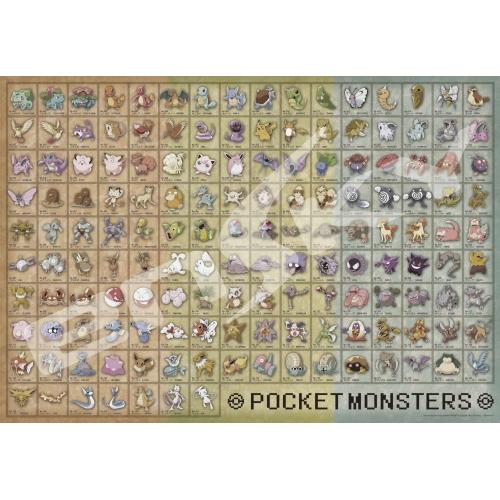 エンスカイ　ポケットモンスター　ポケモン図鑑No.001〜No.151　1000T-31　1000ピ...