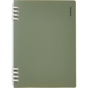 キングジム（KING　JIM）　リングノート　テフレーヌ　A5タテ型　CN9854TE　緑 ハンズ｜hands-net
