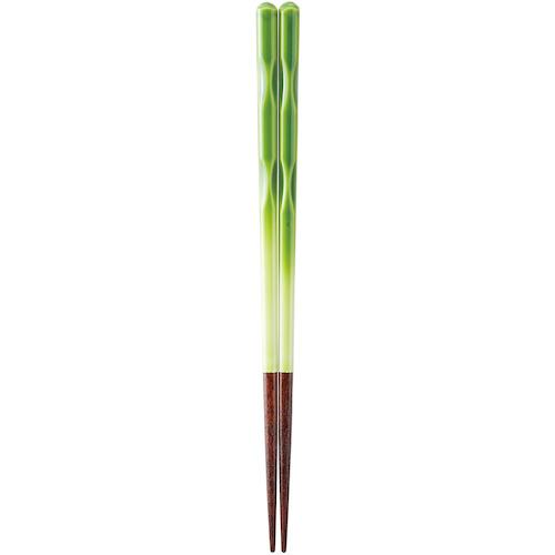 カワイ　食洗箸　FIT　21cm　グリーン ハンズ
