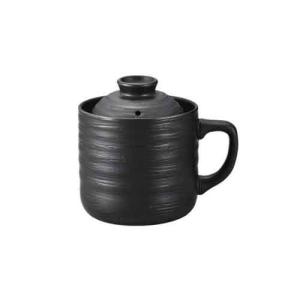 カクセー（Kakusee）　電子レンジ専用炊飯陶器　楽炊御前　1合用　T−01B　黒 ハンズ｜hands-net