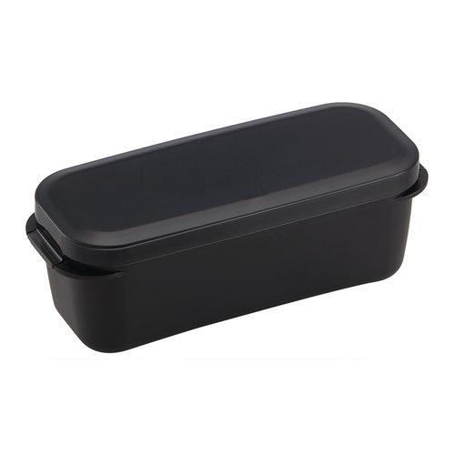 スケーター（Skater）　ラク洗2段ランチボックス　800mL　コールブラック　PALB8 ハンズ