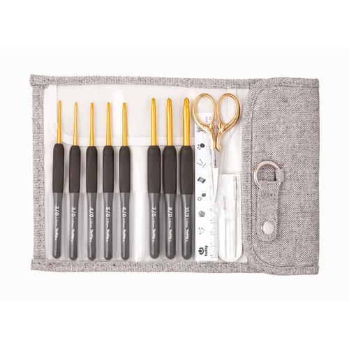 チューリップ（TULIP）　エティモ　クッショングリップ付きかぎ針セット　TEG−001　プレミアム...