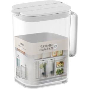 アスベル（ASVEL)　冷蔵庫の棚に収まる冷水筒　1.2L　SP−121　ホワイト ハンズ｜hands-net