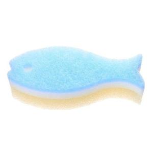 マーナ（marna）　おさかなスポンジ　ライトブルー ハンズ｜ハンズYahoo!ショッピング店