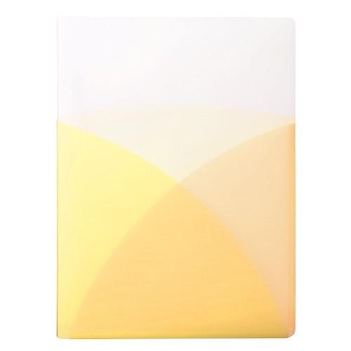 プラス（PLUS）　Pasty　2穴ワンタッチスライドファイル　レモンイエロー ハンズ