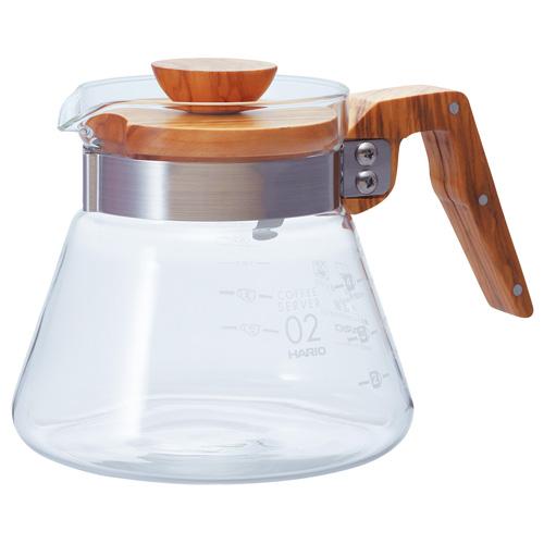 ハリオ（HARIO）　コーヒーサーバー　600mL　VCWN-60-OV　オリーブウッド ハンズ