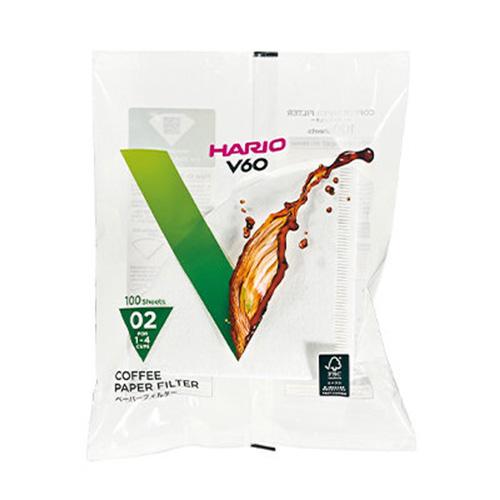 ハリオ（HARIO）　V60用ペーパーフィルター　02W　100枚入│コーヒー用品・茶器　コーヒード...