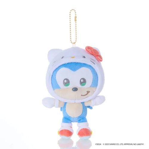 セガフェイブ　ソニック＆フレンズ　サンリオキャラクターズ　マスコット　ソニック×ハローキティ ハンズ
