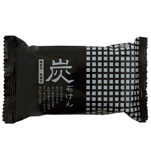 【お買い得】　地の塩社　炭石けん　100g ハンズ