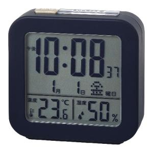 クレファー（CREPHA）　プラスデコ　センサー付き　電波デジタルクロック　IAC5667NV　ネイビー ハンズ｜hands-net