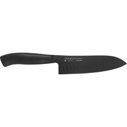 ヤクセル（YAXELL）　PREMIO　MODERN　三徳包丁　165mm　ブラック ハンズ