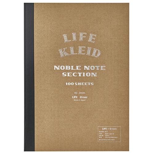 クレイド（kleid）　LIFE×Kleid　ノーブルノート　A5　8965　キャメル ハンズ