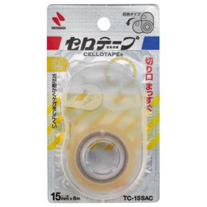 ニチバン　セロテープ　収納カッター付き　TC−15SAC ハンズ｜hands-net