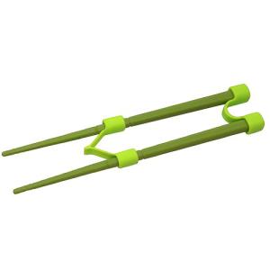 ののじ　はじめてのちゃんと箸　SS　16cm　LCS-16G/Cad　グリーン ハンズ｜hands-net