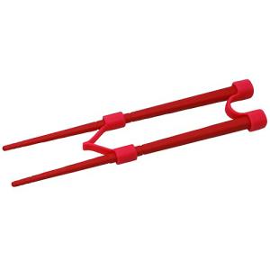 ののじ　はじめてのちゃんと箸　SS　16cm　LCS-16R/Cad　レッド ハンズ｜hands-net