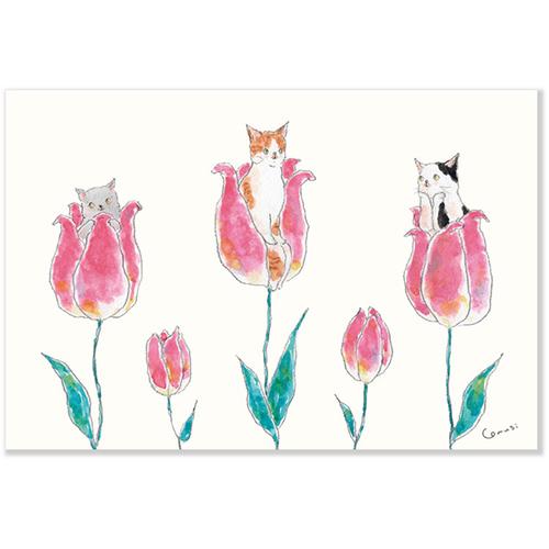 アクティブコーポレーション　春・トコロコムギポストカード　PPA−245h　おやゆび姫にゃんこ ハン...