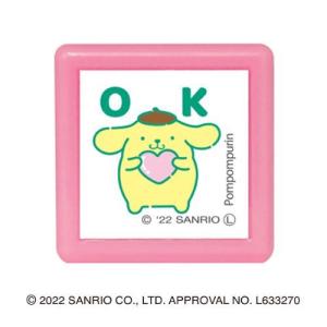 こどものかお　サンリオキャラクターズ　ミニポンスタンプ　2410−009　ポムポムプリン／OK ハンズ｜hands-net