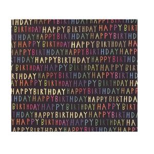 ゼットアンドケイ ラッピングペーパー ロール 31‐762 ブラック カラフルバースデーブラック│ラッピング用品 包装紙 ラッピングペーパー 東急ハン