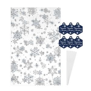 ゼットアンドケイ シースルーバッグ M スノーフレークシルバー 6枚入│ラッピング用品 ラッピング袋 東急ハンズ